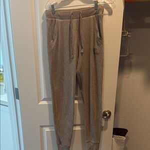 Tan Corduroy Joggers